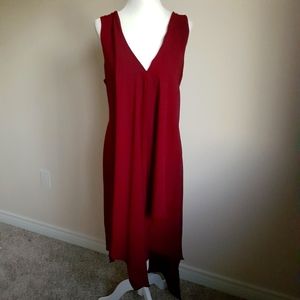 RW&CO Deep red burgundy flowy dress